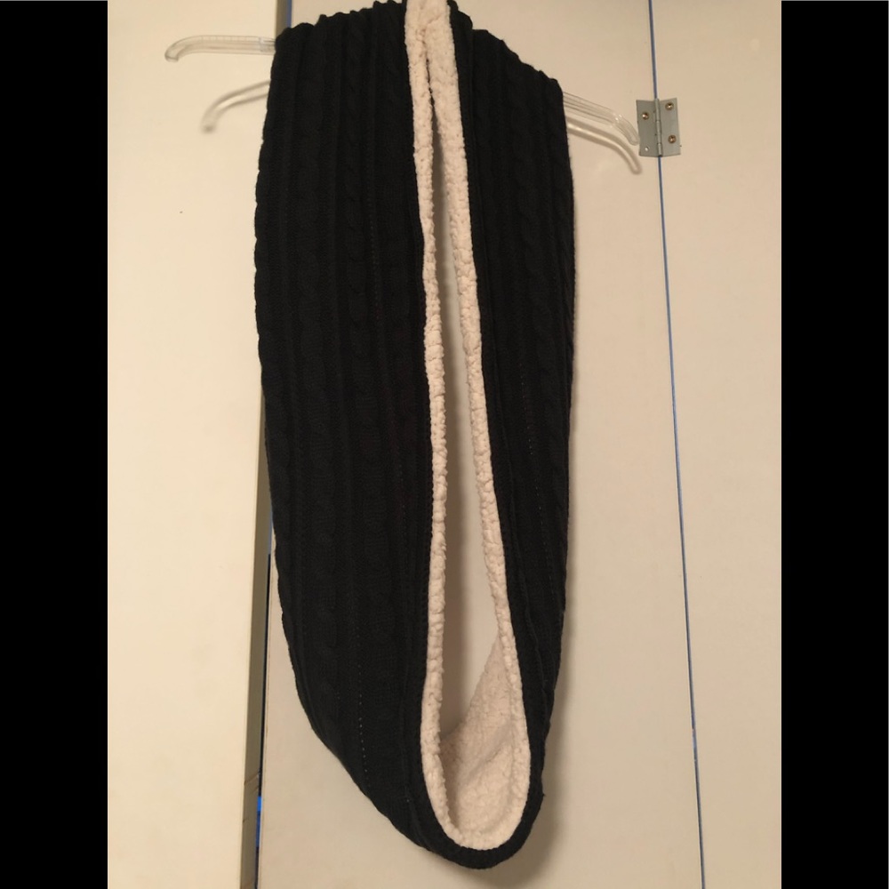 Faux Sherpa Lined Infinity Scarf